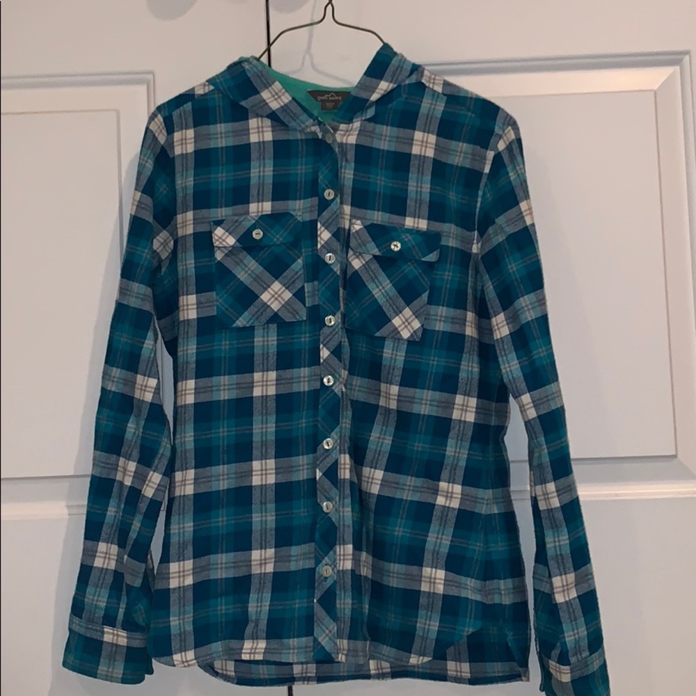 Eddie Bauer Hooded Flannel